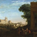 LORRAIN CLAUDE GELLEE VIEW IN ROME LO NG