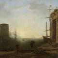 LORRAIN CLAUDE GELLEE VIEW OF HARBOR AT SUNRISE 1638 RIJK