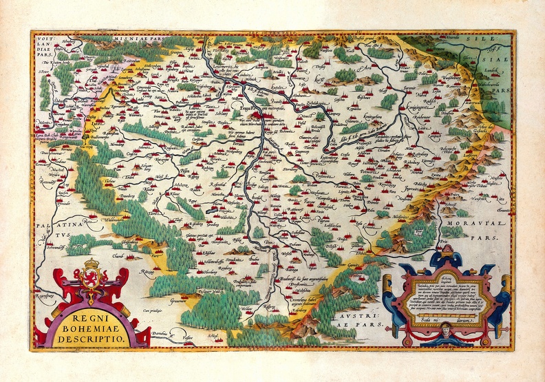 MAPPA BOHEMIA 1590 1609