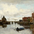 MARIS JACOB VIEW OF DUTCH CITY WITH SCHREIERSTOREN IN AMSTERDAM