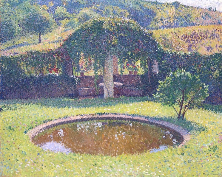MARTIN HENRI JEAN POOL AND ARBOUR SOUTH WEST OF PARK OF MARQUYAROL 1920