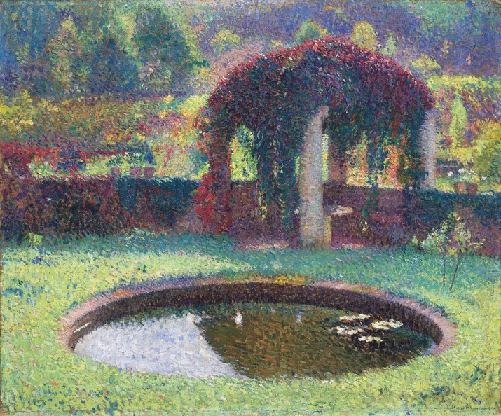 MARTIN HENRI JEAN POOL AND PERGOLA IN SOUTH WEST OF PARK OF MARQUAYROL 1920