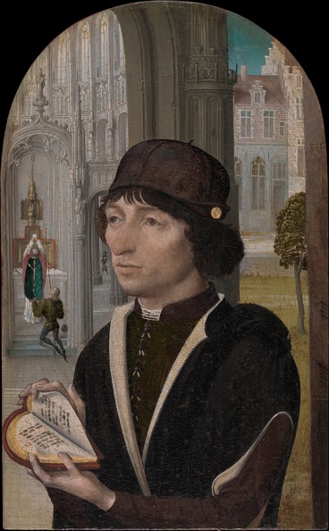 MASTER OF ST. GUDULE YOUNG MAN HOLDING BOOK MET
