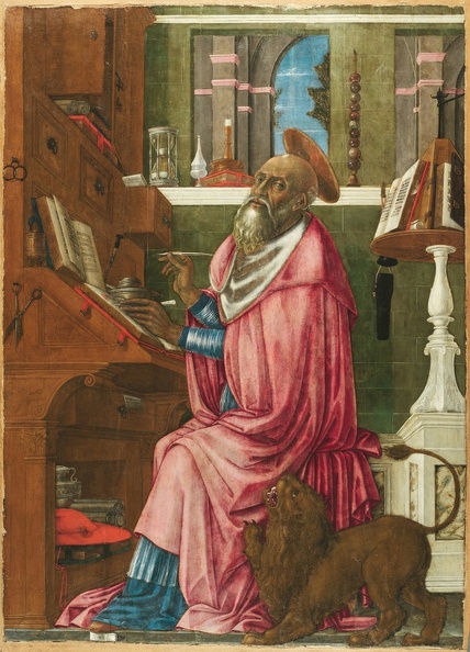 MATTEO DI GIOVANNI ST. JEROME IN HIS STUDY FOGG