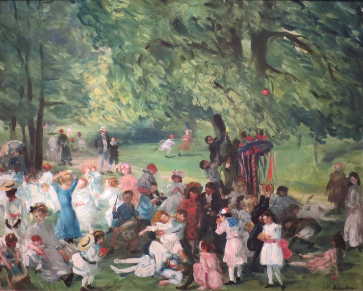 MAY DAY CENTRAL PARK BY WILLIAM GLACKENS