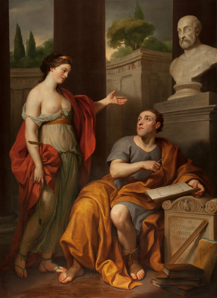 MENGS ANTON RAPHAEL PRT OF JAMES CAULFIELD LORD CHARLEMONT ARCHITECT AND HIS MUSE