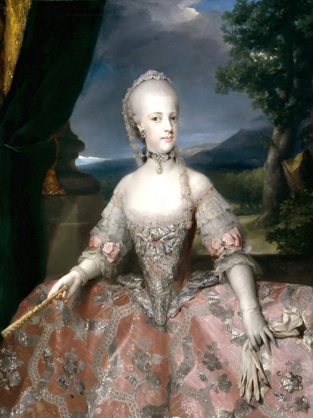 MENGS ANTON RAPHAEL PRT OF MARIA CAROLINA DE HABSBURGO LORENA REINA DE NAPOLES 1768 PRADO