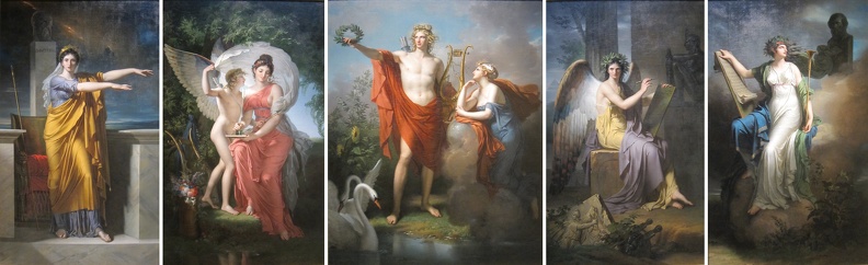 MEYNIER CHARLES APOLLO AND MUSES PENTYPTYCH CLEVE