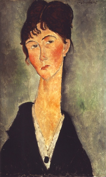 MODIGLIANI AMEDEO BUST OF WOMAN NECKLACE 1918