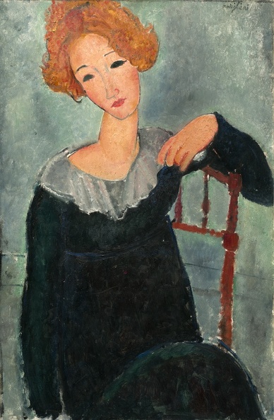 MODIGLIANI AMEDEO PRT OF WOMAN WITH RED HAIR 1917