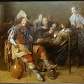MOLENAER JAN MIENSE CARDPLAYERS BY MOLENAER JAN MIENSE C1635 OIL ON PANEL CURRIER OF ART MANCHESTER