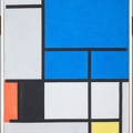 MONDRIAN PIET COMPOSITION WITH LARGE BLUE PLANE RED BLACK YELLOW AND GRAY 1984200FA DALLAS MUSEUM OF ART