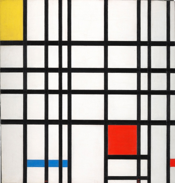 MONDRIAN PIET COMPOSITION YELLOW BLUE AND RED 1937 42 TATE