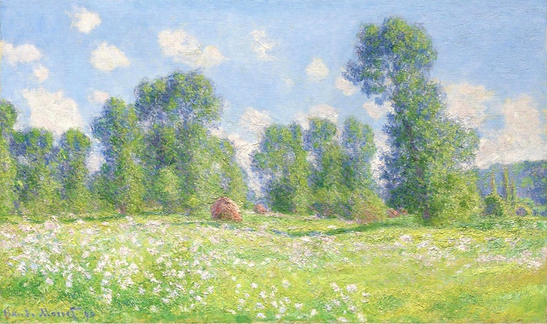 MONET CLAUDE SPRING EFFECT AT GIVERNY 1890 SOTHEBY