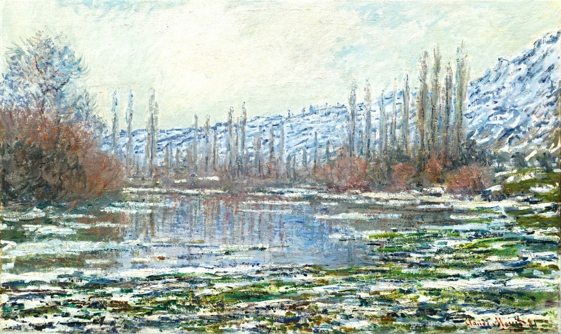MONET CLAUDE THAW AT VETHEUIL 1880 TH BO