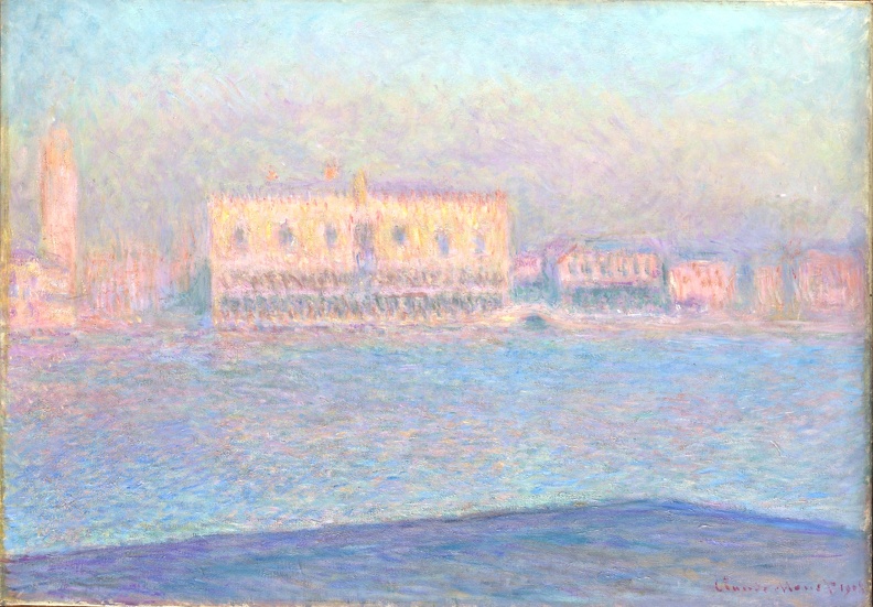 MONET CLAUDE DOGES PALACE SEEN FROM ST. GIORGIO MAGGIORE 1908 01 MET