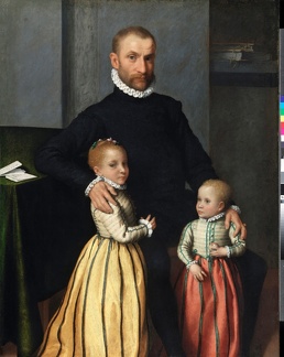 MORONI GIOVANNI BATTISTA PRT OF GENTLEMAN AND HIS TWO CHILDREN P253