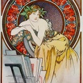MUCHA ALPHONSE WOMAN WITH PIES 1898