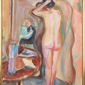 MUNCH EDVARD NUDE IN FRONT OF MIRROR MUNCH