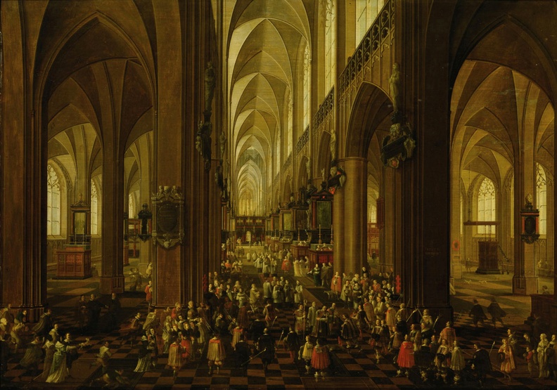 NEEFFS_PIETER_YOUNGER_AND_BONAVENTURA_PEETERS_ELDER_INTERIOR_OF_CATHEDRAL_OF_OUR_LADY_OF_ANTWERP_ARCHDUKE_LEOPOLD.JPG
