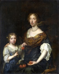 NETSCHER CASPAR PRT OF LADY AND GIRL LO NG