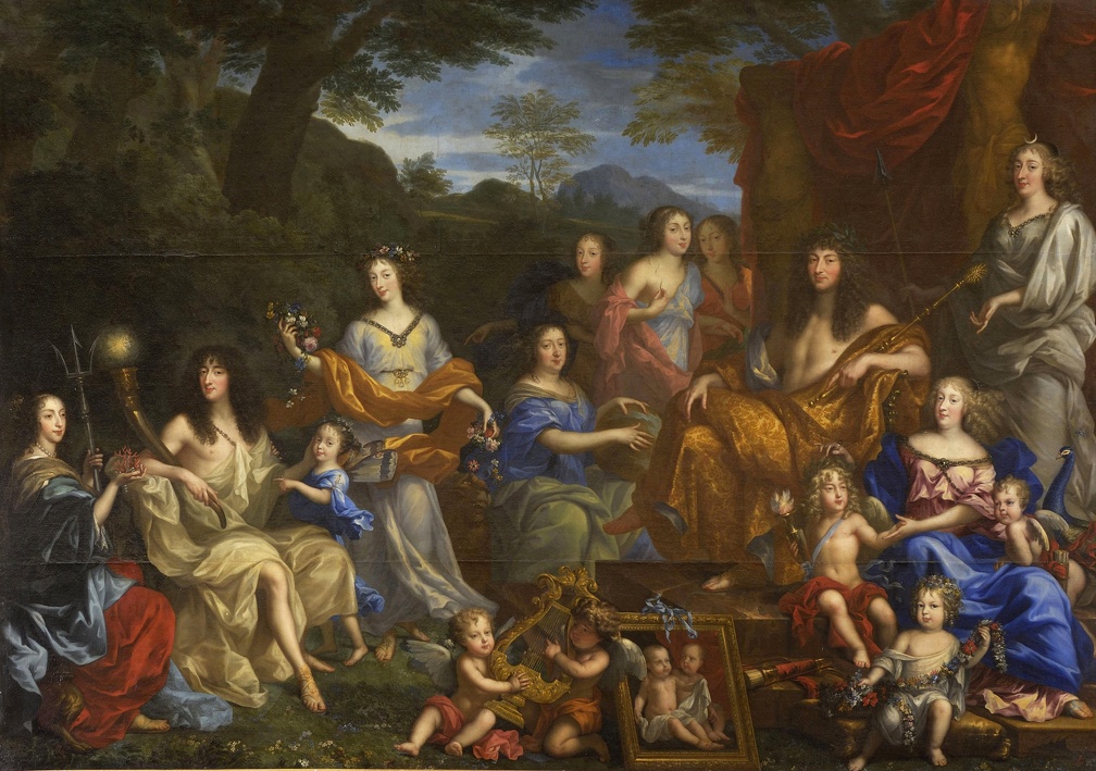 NOCRET JEAN PRT OF LOUIS XIV AND ROYAL FAMILY GOOGLE PA VE