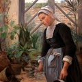 PETERSEN ANNA BRETON GIRL LOOKING STYLE PLANTS IN HOTHOUSE 1884 SMK