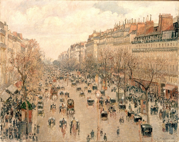 PISSARRO CAMILLE BOULEVARD MONTMARTRE IN PARIS 1897