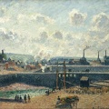 PISSARRO CAMILLE DIEPPE DUNQUESNE BASIN LOW TIDE SUN MORNING 1902 ORSAY