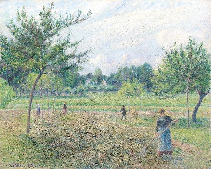 PISSARRO CAMILLE HAYMAKING AT ERAGNY 1892 CHICA