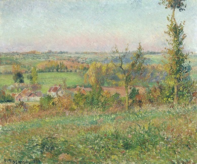 PISSARRO CAMILLE HILLS OF THIERCEVILLE OUTSKIRTS ERAGNY 1884