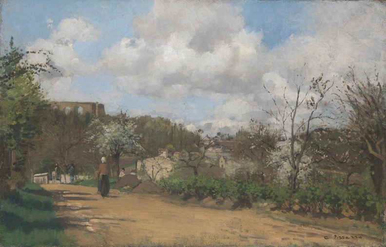 PISSARRO CAMILLE VIEW FROM LOUVECIENNES LO NG