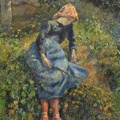 PISSARRO CAMILLE SHEPHERDESS YOUNG PEASANT GIRL STICK 1881 ORSAY
