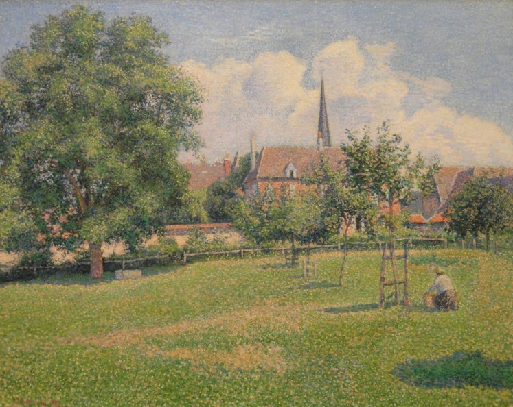 PISSARRO CAMILLE HOUSE OF DEAF WOMAN AND BELFRY AT ERAGNY