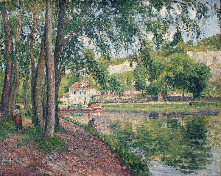 PISSARRO CAMILLE MORET CANAL OF LOING 1902 ORSAY