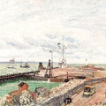 PISSARRO CAMILLE PIER AND SEMAPHORE OF HAVRE 1903 SOTHEBY