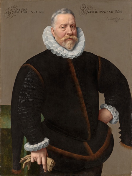 POURBUS FRANS YOUNGER PRT OF MAN AGED 56 1591 LONDON