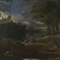 POUSSIN NICOLAS LANDSCAPE MAN KILLED BY SNAKE LO NG