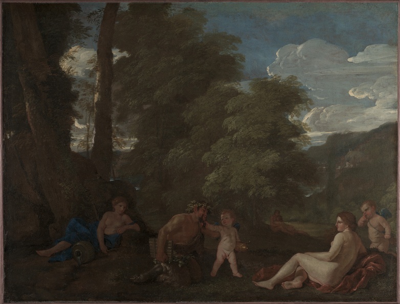 POUSSIN NICOLAS NYMPHS AND SATYR AMOR VINCIT OMNIA 192626 CLEVE