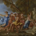POUSSIN NICOLAS BACCHANAL BEFORE STATUE OF PAN
