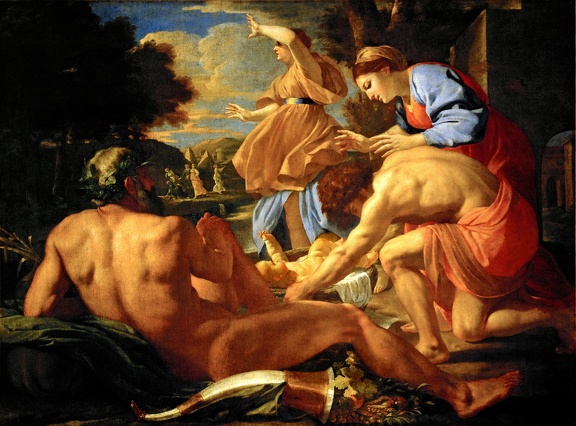 POUSSIN NICOLAS FINDING OF MOSES 1624 DRE ALT GEMA