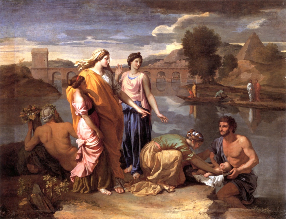 POUSSIN NICOLAS FINDING OF MOSES 1638 LOUV