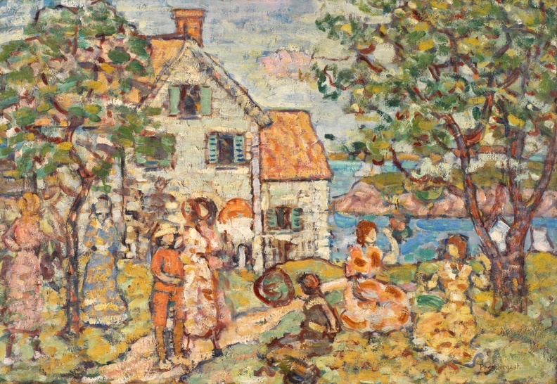 PRENDERGAST MAURICE BRAZIL BEACH AND TWO HOUSE