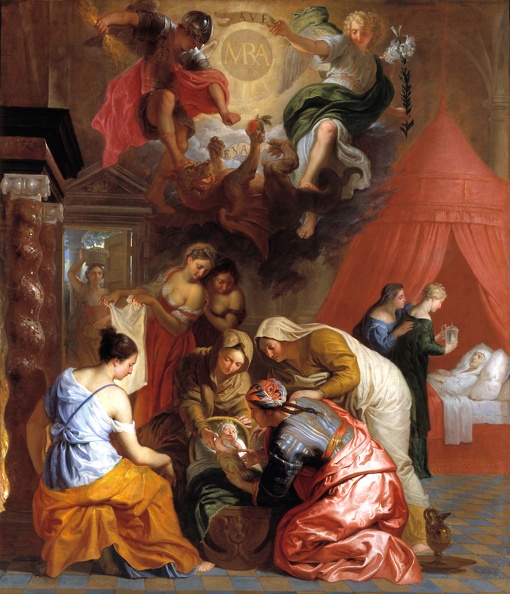 QUELLINUS JAN ERASMUS YOUNGER BACCO AND ARIADNA 1630 PRADO BIRTH OF GOD FAMILY 1650 1660 PRADO