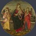 RAFFAELLINO DEL GARBO VIRGIN AND CHILD WITH TWO ANGELS WKSP LO NG