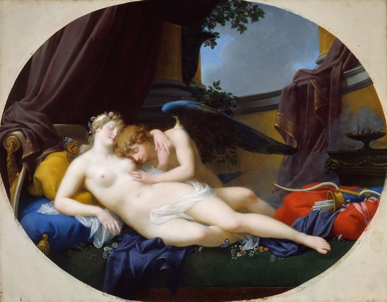 REGNAULT JEAN BAPTISTE CUPID AND PSYCHE 1828