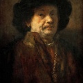 REMBRANDT H.V.R. PRT OF MAN IN FUR COAT GOLD CHAIN AND EARRINGS KUHI