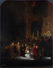 REMBRANDT H.V.R. WOMAN TAKEN IN ADULTERY LO NG