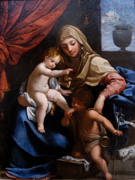 RENI GUIDO MADONNA AND CHILD WITH ST. JOHN BAPTIST LOUVRE