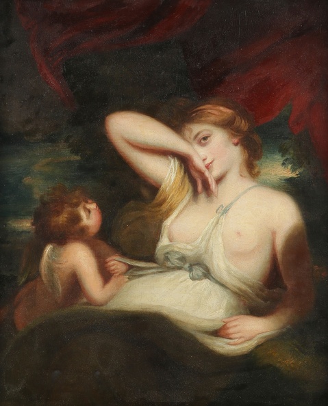 REYNOLDS JOSHUA NYMPH AND CUPID SNAKE IN GRASS